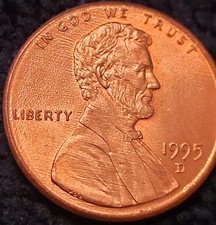1995 D Close AM Lincoln Penny