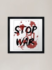 Stop war Framed Art Print