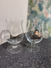 2 X  Duval Belgian Beer Glass 1 Limited Edition 1999 Tulip Chalice Original Logo
