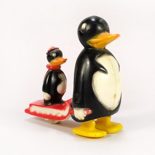 1960s marx penguin mom baby - 1960s,