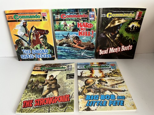 Commando war comics bundle - comics, x5