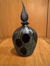 Richard Golding Vintage Signed Okra Glass Perfume Bottle