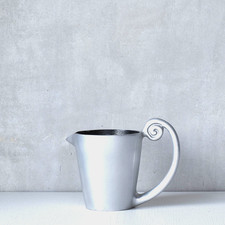 Carrol Boyes Wave milk jug cast aluminium spiral silver metal Iconic Collection