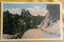 Antique Postcard Twin Peaks On