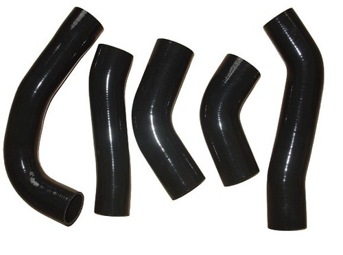 Black silicone intercooler - black,