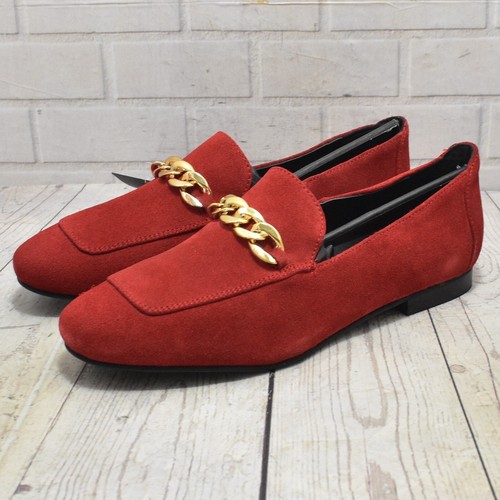 Womens kaleidoscope red - red, suede