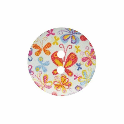 Painted wooden buttons - painted,