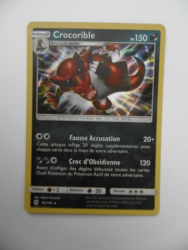 Pokemon crocorible card - -, holo