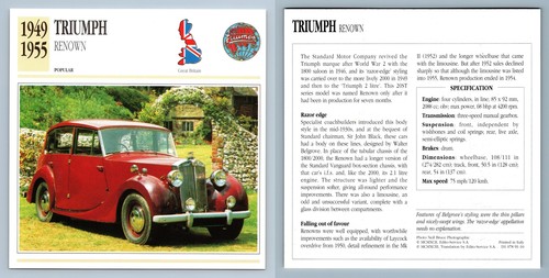Triumph renown 1949 55 - triumph, 1949-55