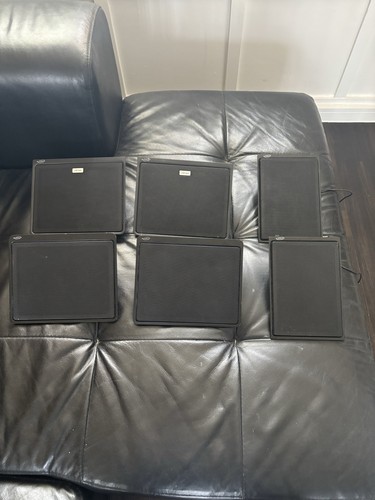 Six bookshelf speakers - six,