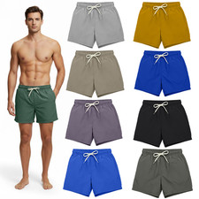 Mens Swimming Shorts Board Swim Shorts Trunks Swimwear Beach Summer Running Gym