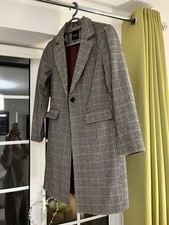 New Look Checked Houndstooth Coat / Jacket - Size 8. Lovely Coat Good Condition.