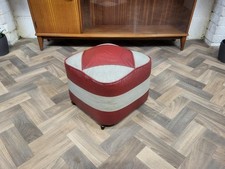 Vintage Mid-Century Red & Grey