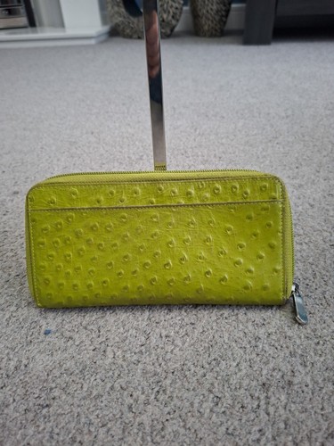 Graffiti green ostrich leather - graffiti,