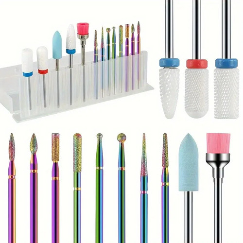 13pcs ceramic nail drill - 13pcs,