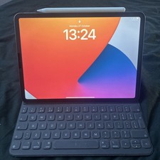 Apple iPad Pro With Pencil & Keyboard, 256GB, Wi-Fi, 11 in, Space Grey