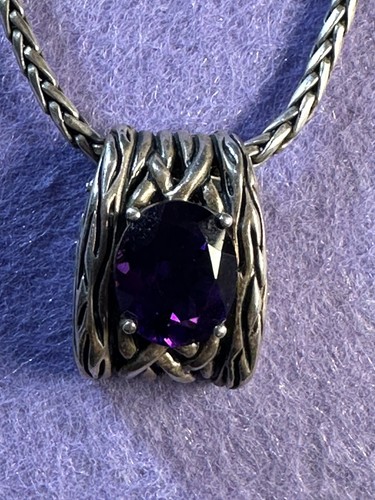 Deep amethyst sterling - 16",