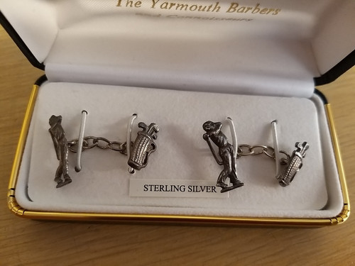 Sterling silver cufflinks - cufflinks,