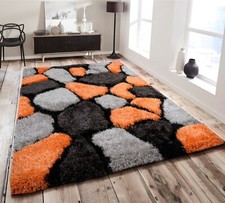 Shaggy rugs living area - 3d,