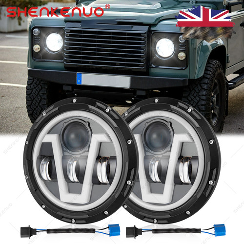 Inch led headlights - 2x, angle