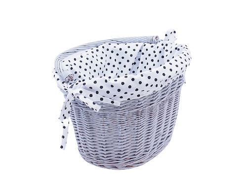 Bike basket wicker - bike, cotton