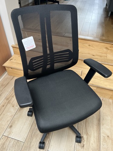 Black mesh office chair - office,