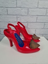 Vivienne Westwood Shoes Size 5 Anglomania Heart Melissa Heels Authentic Red