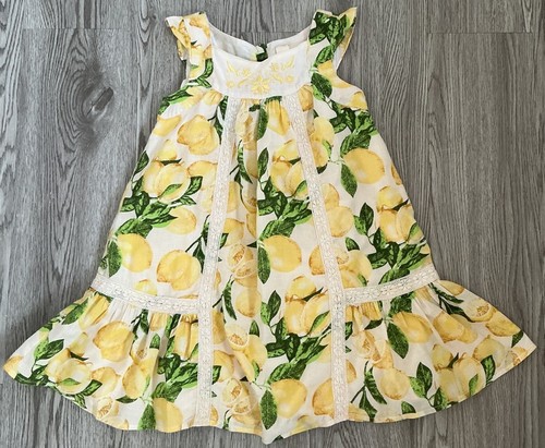 Girls summer dress lemon - girls,