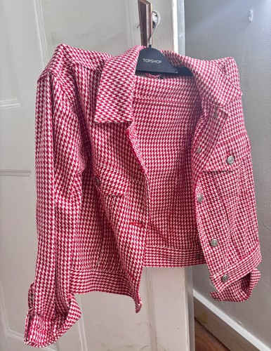 Red plaids short style - short,