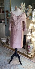 SILK WEDDING OUTFIT OR MOTHER OF THE BRIDE.PAULE VASSEUR PARIS SIZE 10.COST £750