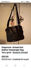 Emporium ARMANI LEATHER MESSENGER BAG