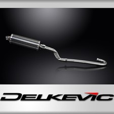 Yamaha XT500 TT500 1977-1981 Delkevic Full Exhaust 350mm Oval Carbon Silencer