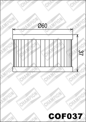 Cof037 champion oil filter - oil, for
