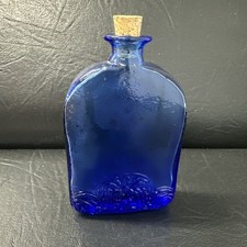 Cobalt Blue Embossed Glass