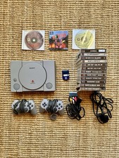 Sony PlayStation Console (SCPH-9002, PAL) Bundle - 2x Controllers & 14x Games