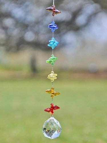 Hanging crystal mobile - crystal,