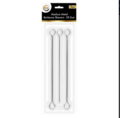 Barbeque metal skewers 5pack - skewers,