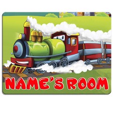Train Door Sign Bedroom Name