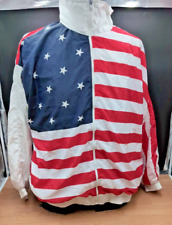 Agree Sport American Flag Rocky Windbreaker Size 1X Shell Suit Jacket Vintage