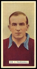 Carreras - 'Famous Footballers' (1936) - #2 - Dr. J. Marshall (West Ham United)