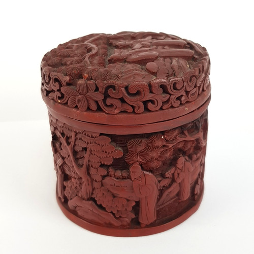 Chinese carved red - chinese, cinnabar