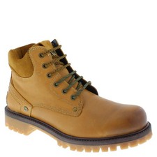 Wrangler Yuma Mens Leather Lace Boots Brown Camel Grey