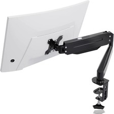 Single Arm Monitor Mount 17-27" Screens Desk Stand Bracket with Clamp *Universal