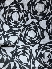 Vintage 1960s Cotton Towelling Printed Curtain Fabric Panel