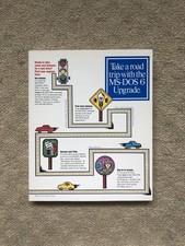 Vintage 1993 Microsoft MS-DOS 6 Upgrade Road Trip Computer Manual Book Good Con