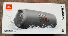 JBL Charge 5 Portable Bluetooth Speaker Grey with Deep Bass BRAND NEW