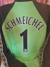 Peter Schmeichel Signed Replica Goalkeeper Shirt 1999,
