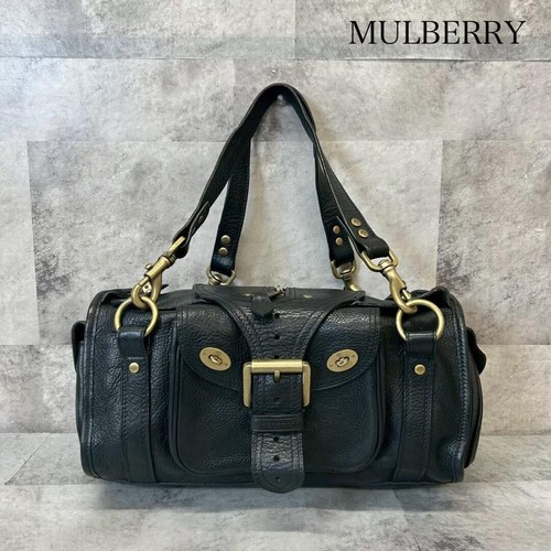 Mulberry handbag leather black - leather,