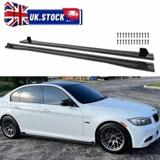 For BMW 3 Series E90 E91 E92 E93 Side Skirts Rock Panel Splitter GLOSS BLACK  UK