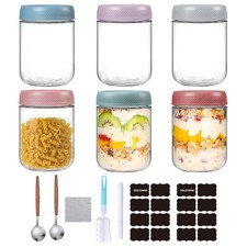 6/4Pack 16Oz Glass Jars with